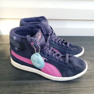 Puma Vikky Mid Top Winter Magenta Womens Size 8